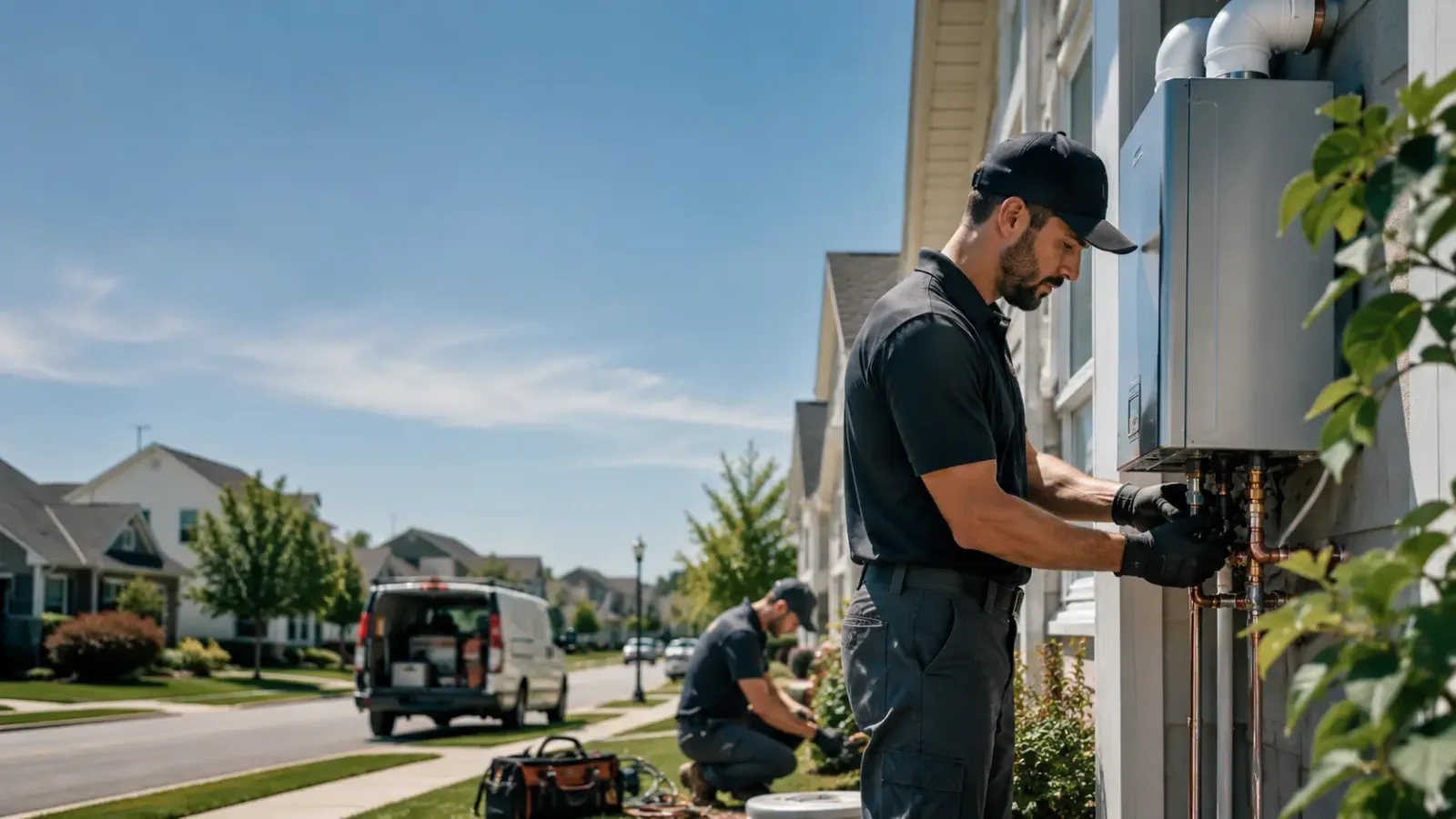 Tankless Water Heater Installation in Hobson, TX